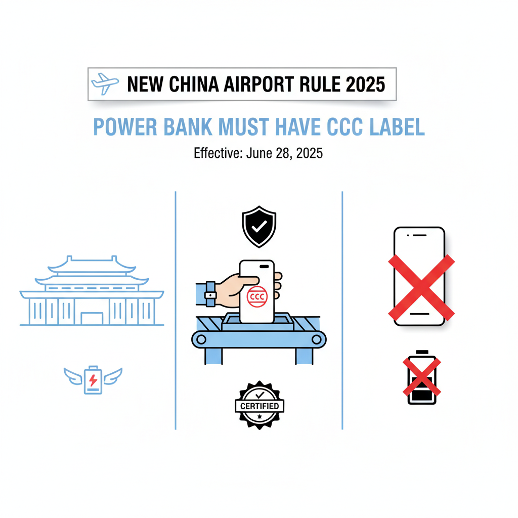 China Airport New Regulation: Why Your Power Bank Must Carry the CCC Label